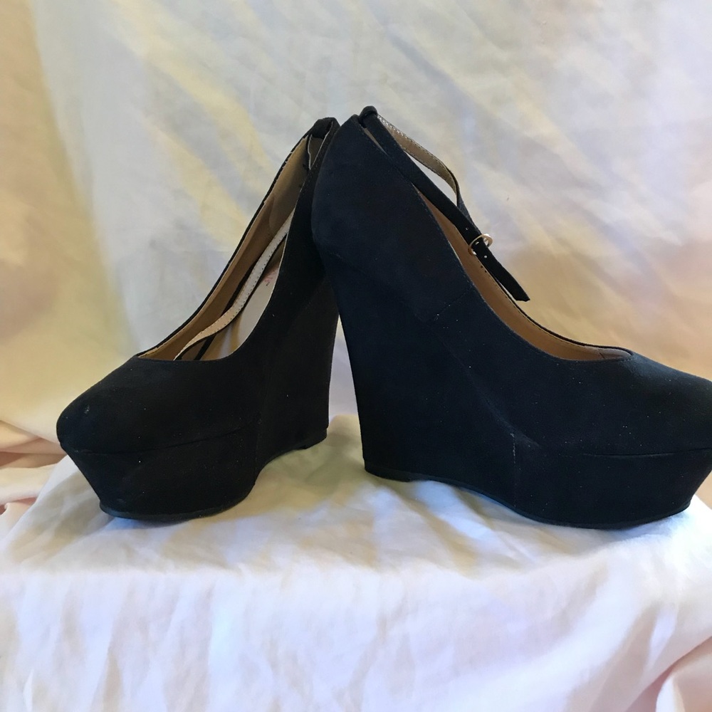 Suede just fab wedges